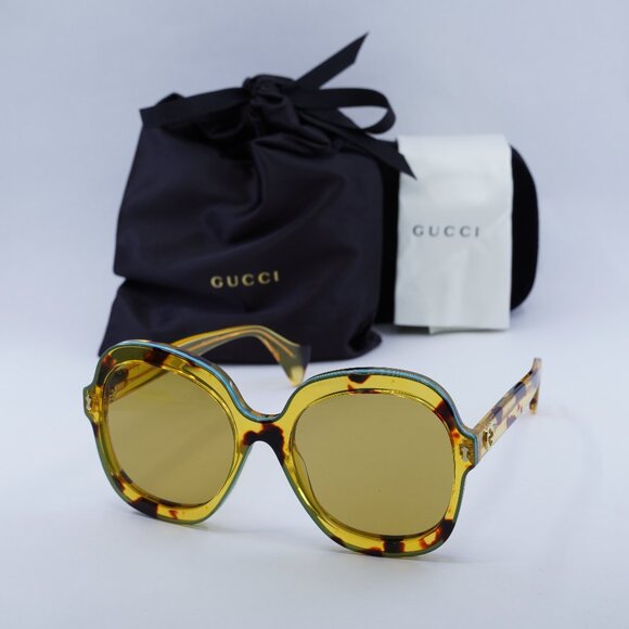 Gucci Accessories - Gucci GG1240S 003 Round Sunglasses - Havana